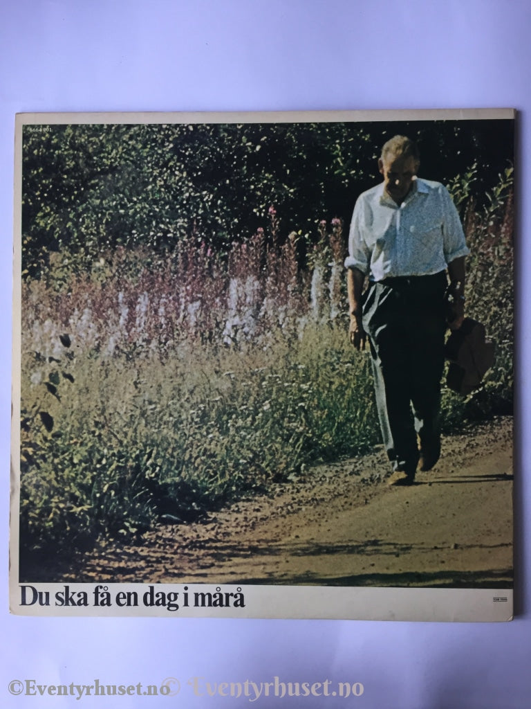Du Ska Få En Dag I Mårå. Grammofon Plate. Plate