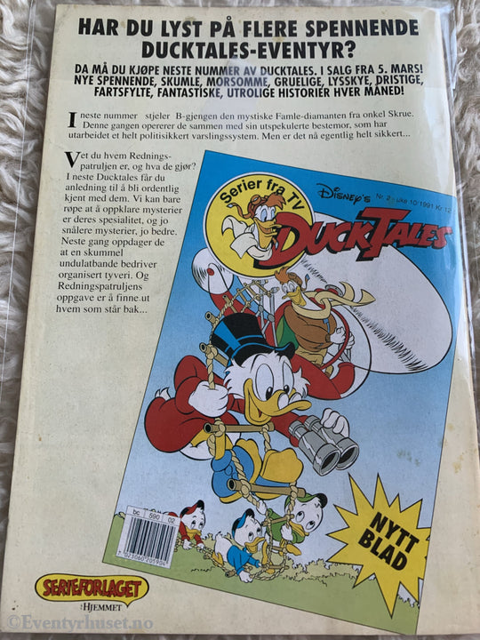 Ducktales 1991/01. Første Blad. Tegneserieblad