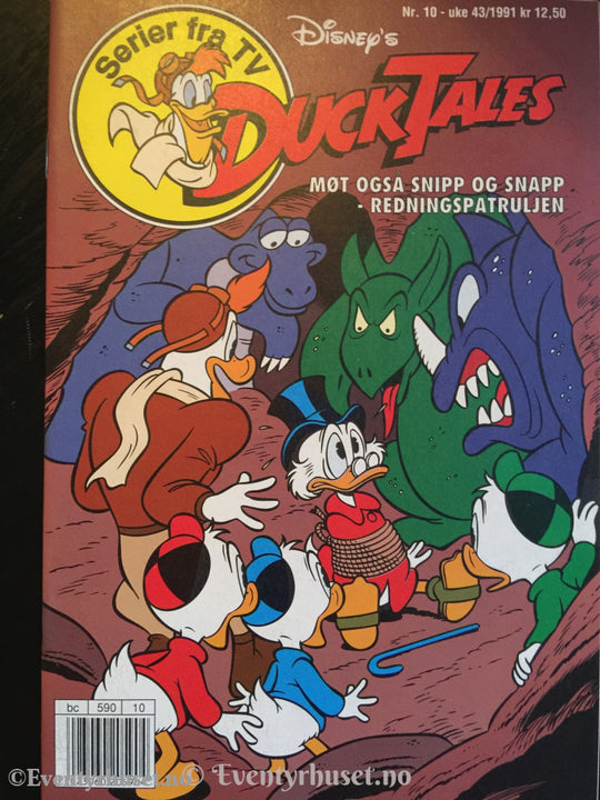 Ducktales 1991/10. Vf/nm. Tegneserieblad