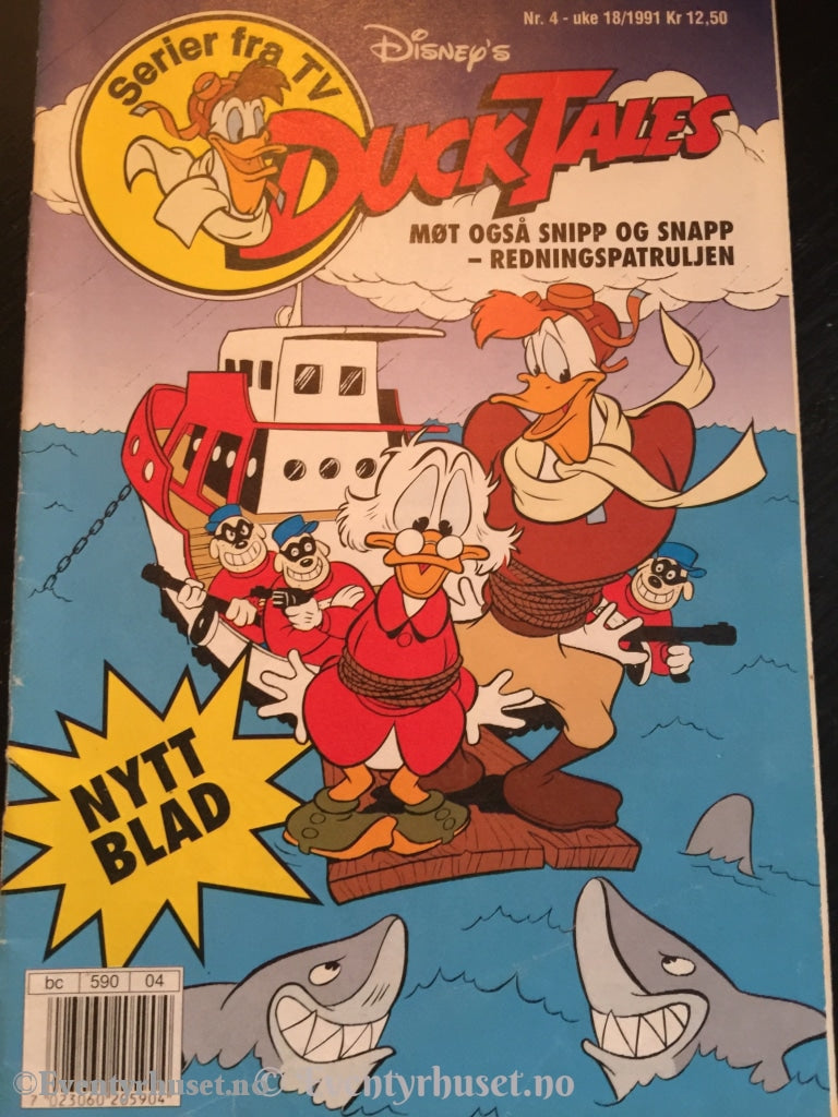 Ducktales 1991/04. Vg. Tegneserieblad
