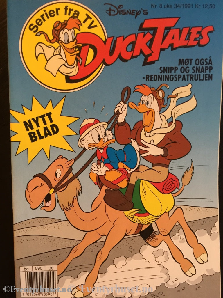 Ducktales 1991/08. Vf/nm Tegneserieblad