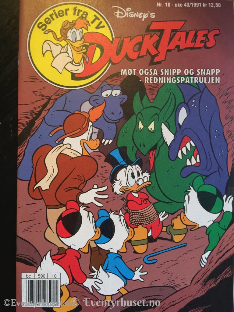 Ducktales 1991/10. Vf/nm. Tegneserieblad