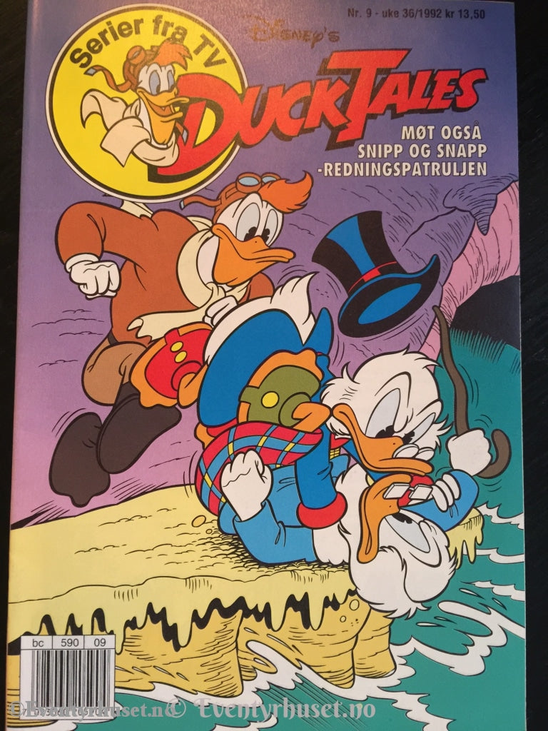 Ducktales 1992/09. Vf/nm. Tegneserieblad