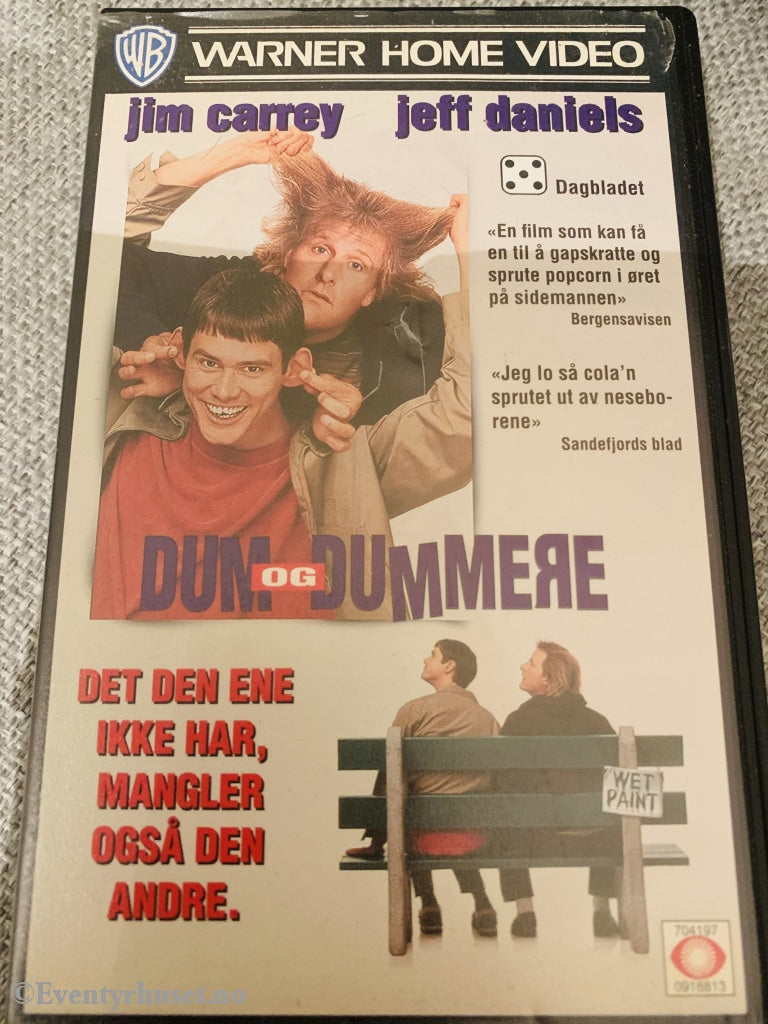 Dum Og Dummere. 1994. Vhs. Vhs