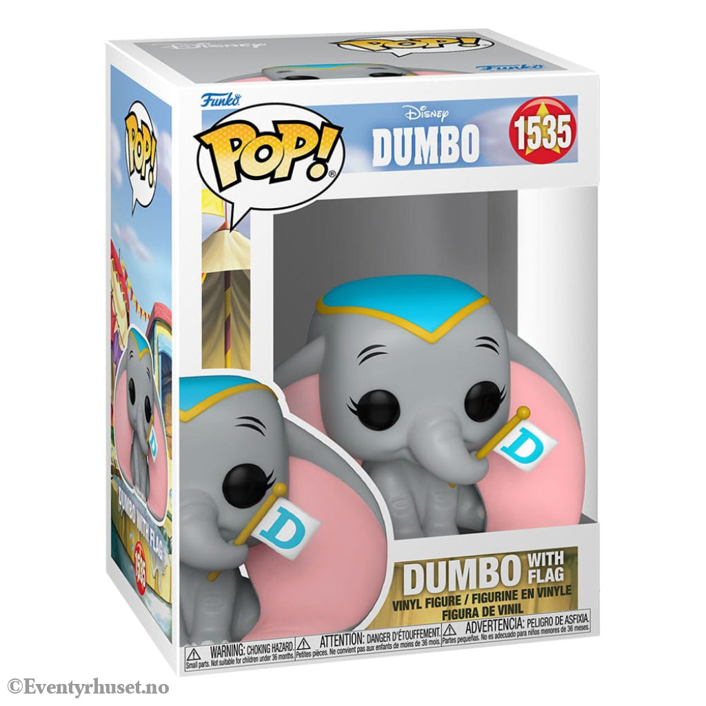 Dumbo POP! Disney Vinyl Figure Dumbo w/flag 9 cm Collectibles