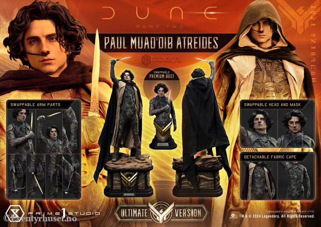 Dune: Part Two Real Elite Masterline Series Statue 1/3 Paul Atreides Ultimate Verison 90 cm Collectibles