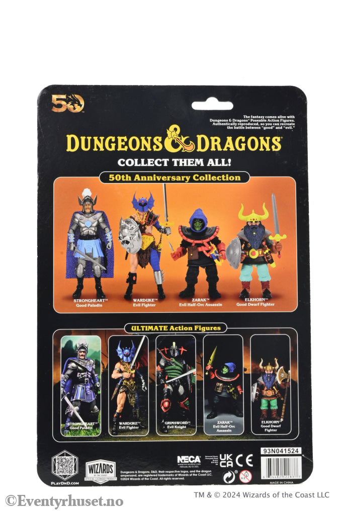Dungeons and Dragons Scale Action Figure 50th Anniversary Zarak on Blister Card 18 cm. Mint In Sealed Box (MISB)!