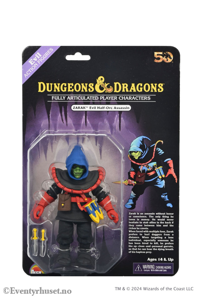 Dungeons and Dragons Scale Action Figure 50th Anniversary Zarak on Blister Card 18 cm. Mint In Sealed Box (MISB)!