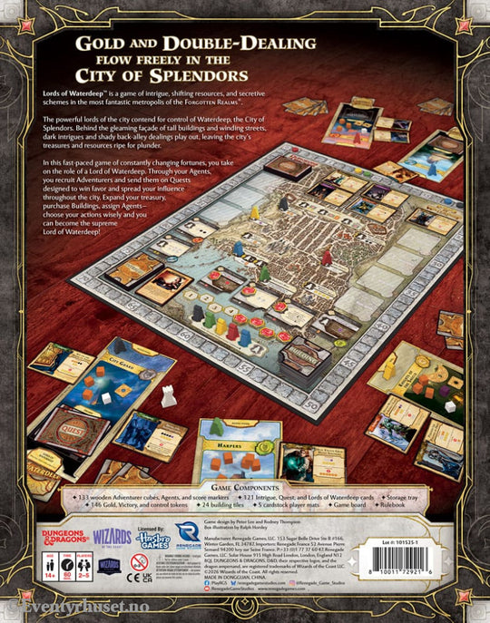 Dungeons & Dragons board game Lords of Waterdeep *English Version* Games
