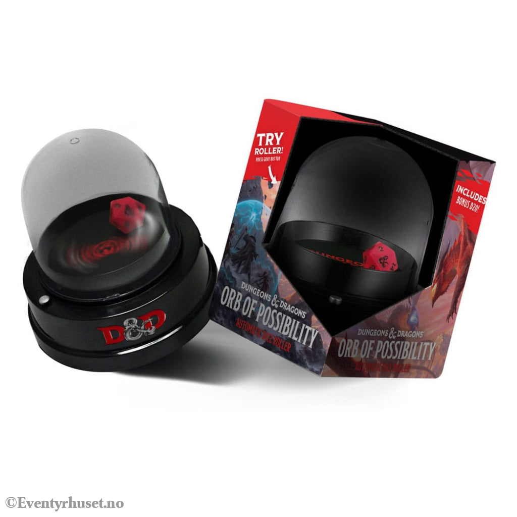 Dungeons & Dragons Dice roller with dice Orb of Possibility Games