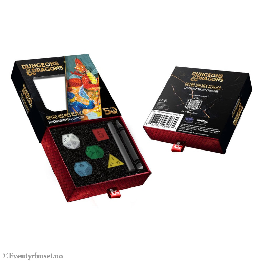 Dungeons & Dragons Dice Set 50th Anniversary: Retro Holmes Replica Games