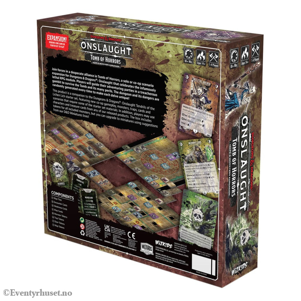 Dungeons & Dragons Game Expansion Onslaught Tomb of Horrors - Maps & Monsters Expansion *English Version* Games
