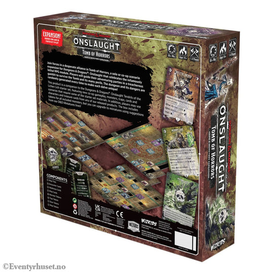 Dungeons & Dragons Game Expansion Onslaught Tomb of Horrors - Maps & Monsters Expansion *English Version* Games