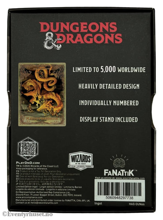 Dungeons & Dragons Ingot Player´s Handbook Alternate Cover Limited Edition Collectibles