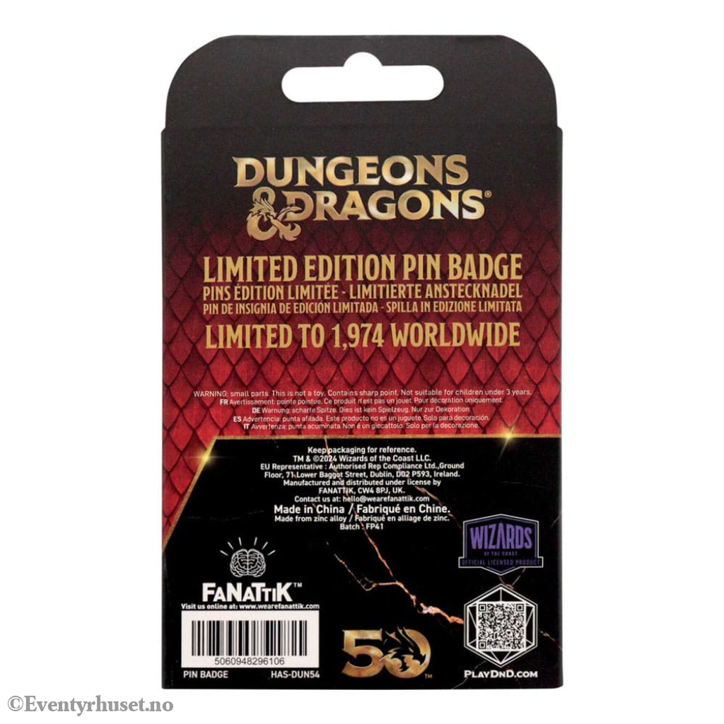 Dungeons & Dragons Pin Badge Alignment Spinner Coloured Limited Edition Fashion & Accessories