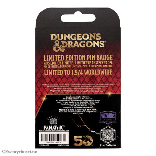 Dungeons & Dragons Pin Badge Alignment Spinner Coloured Limited Edition Fashion & Accessories