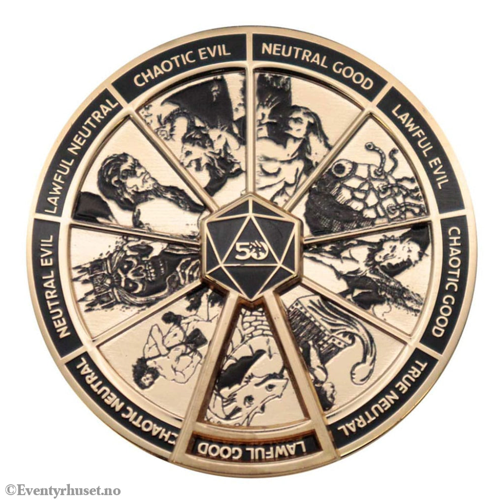 Dungeons & Dragons Pin Badge Alignment Spinner Coloured Limited Edition Fashion & Accessories