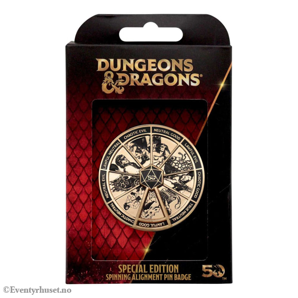 Dungeons & Dragons Pin Badge Alignment Spinner Coloured Limited Edition Fashion & Accessories