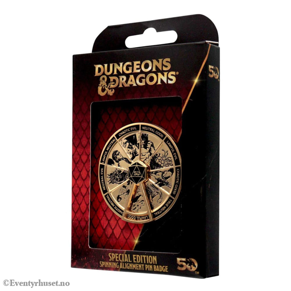 Dungeons & Dragons Pin Badge Alignment Spinner Coloured Limited Edition Fashion & Accessories
