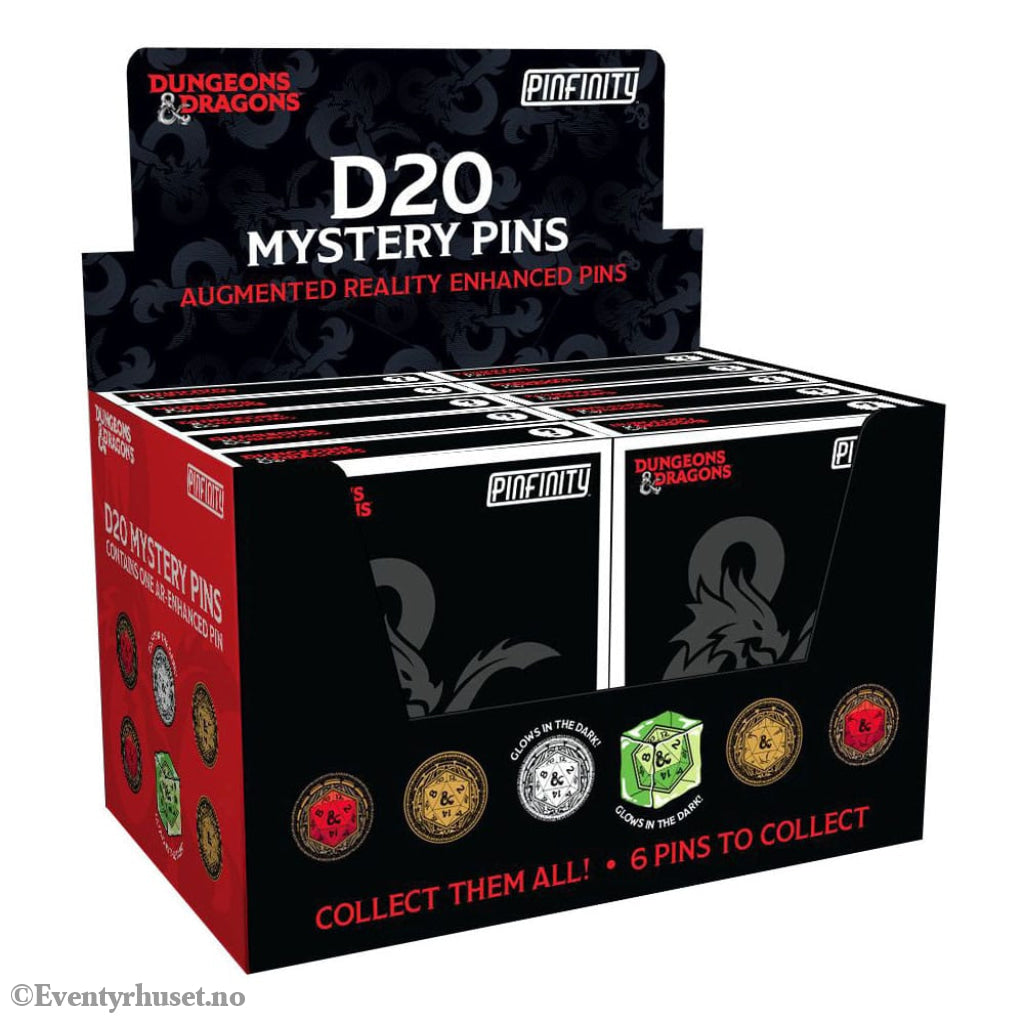 Dungeons & Dragons Pins Blind Box Mystery Mystery D20 Pins Assortment (10) Fashion & Accessories