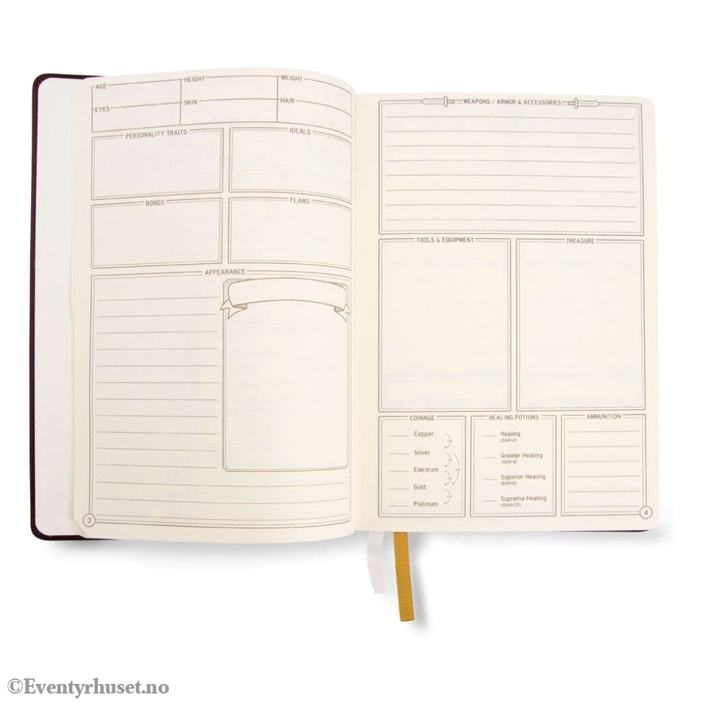 Dungeons & Dragons RPG Journal 5e Blue Games