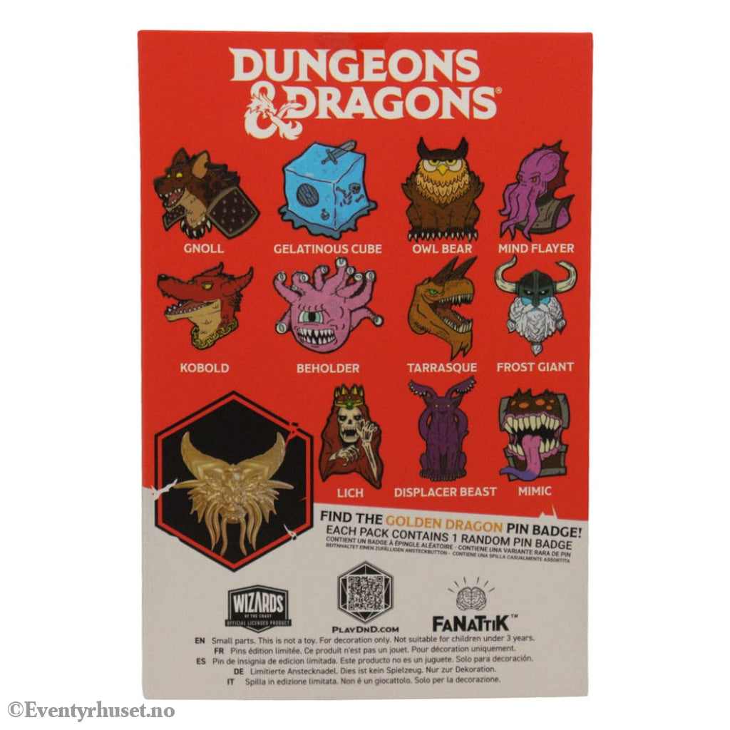 Dungeons & Dragons World Pin Badge Display 50th Anniversary Mystery Pin Badge (12) Fashion & Accessories