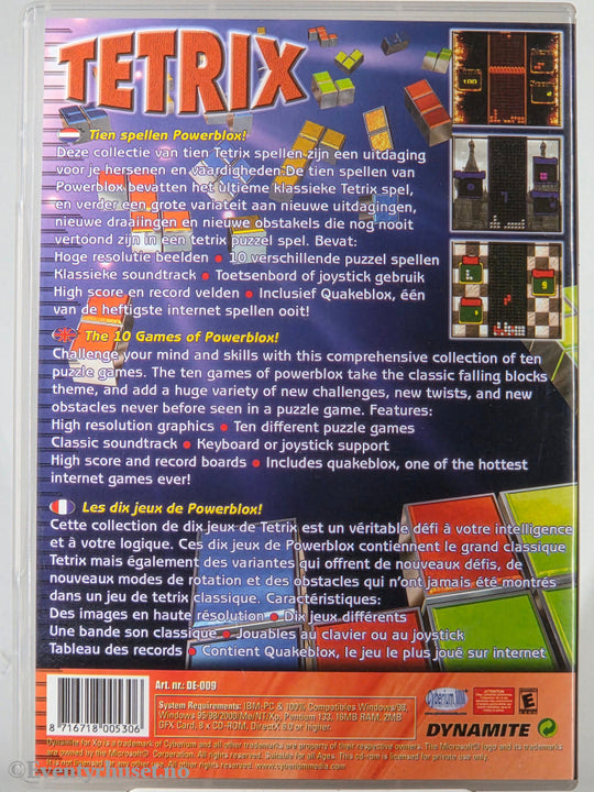 Dynamite Tetrix: Ten Games of Powerblox. PC-spill.