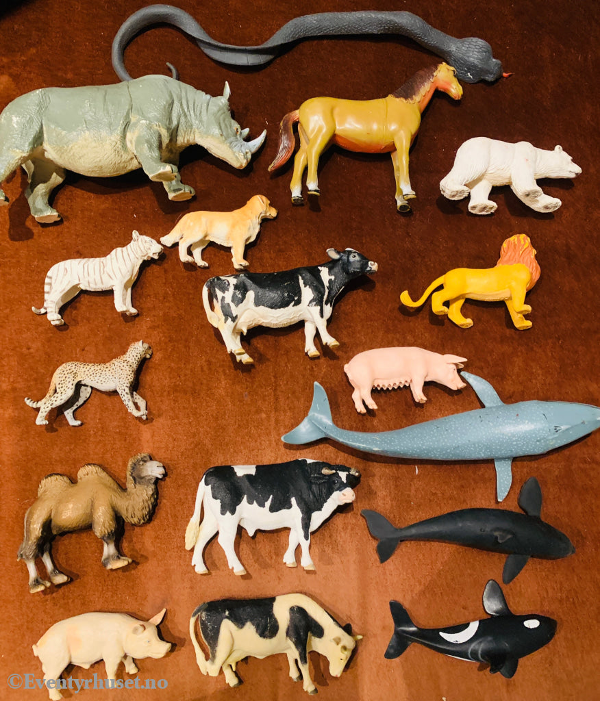 Dyrefigurer – blandet sett (land- og sjødyr)