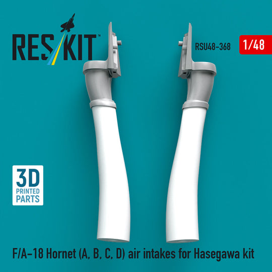 F/A-18 Hornet (A, B, C, D) air intakes for Hasegawa kit (3D Printed)