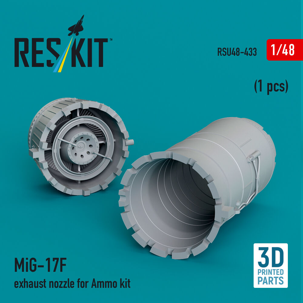 MiG-17F exhaust nozzle for Ammo kit (3D Printed)