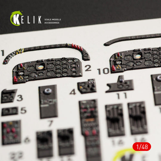 IA-58 Pucara interior 3D decals for Kinetic kit