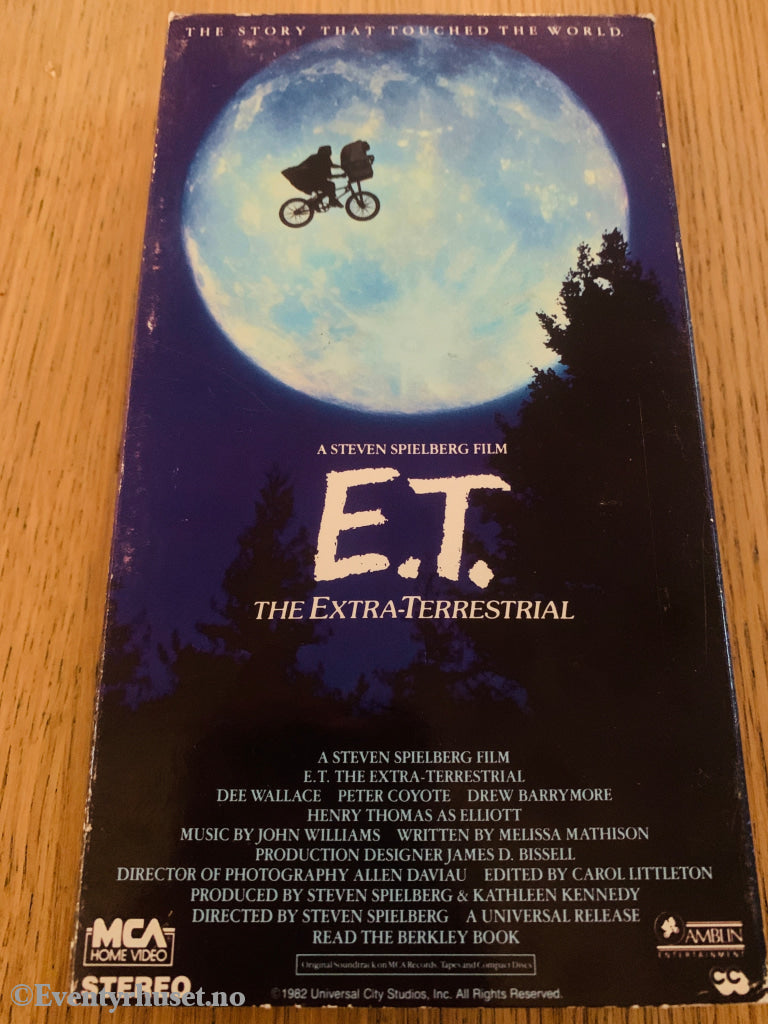 E.T. The Extra-Terrestrial 1982 VHS.