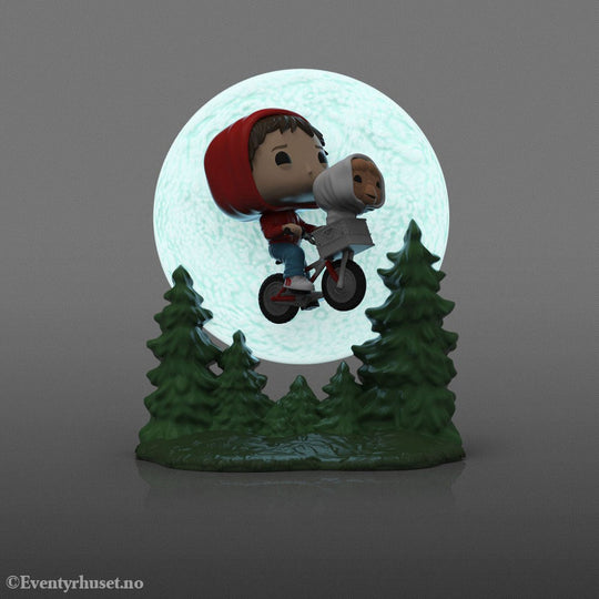 E.T. the Extra-Terrestrial POP! Moment Vinyl Figure Elliot and ET Flying (GITD) 9 cm Collectibles