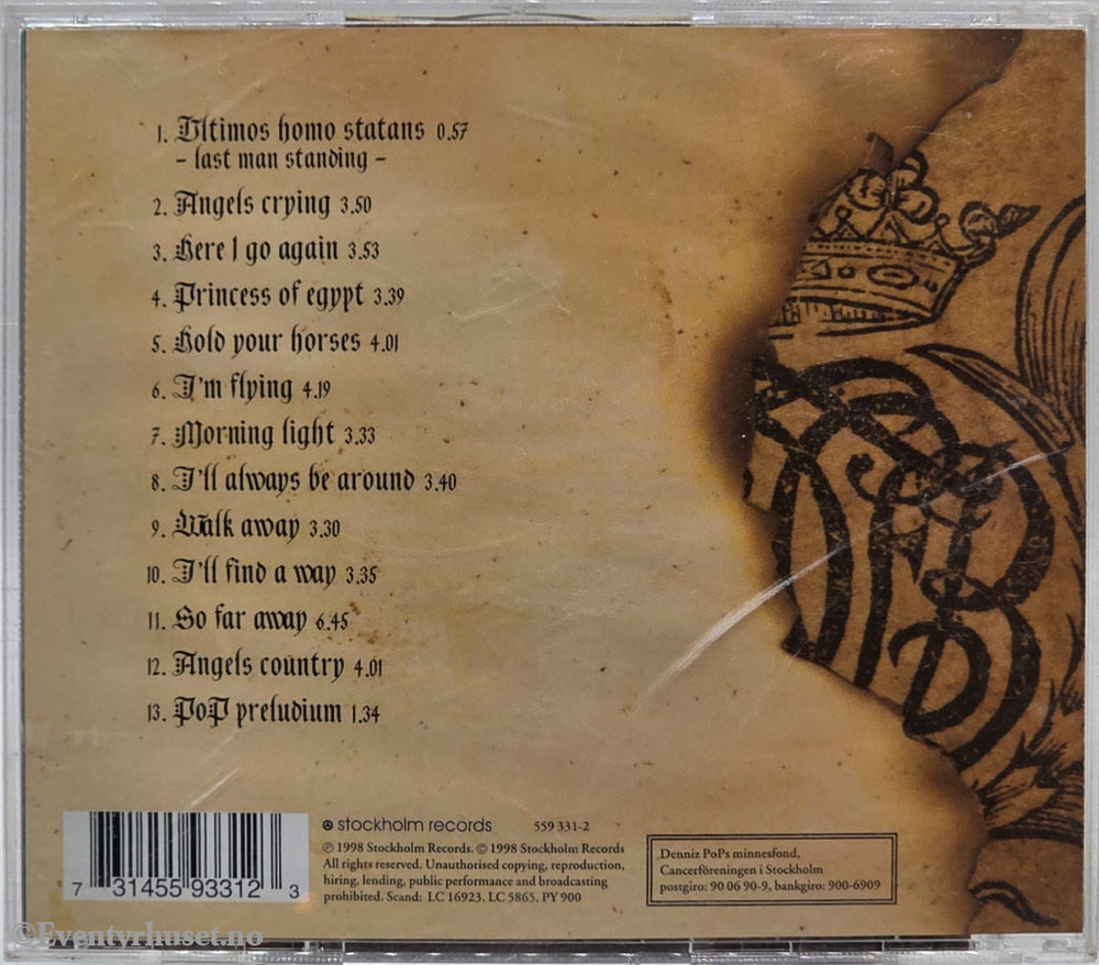 E-Type – 1998 – Last Man Standing – Musikk-CD.