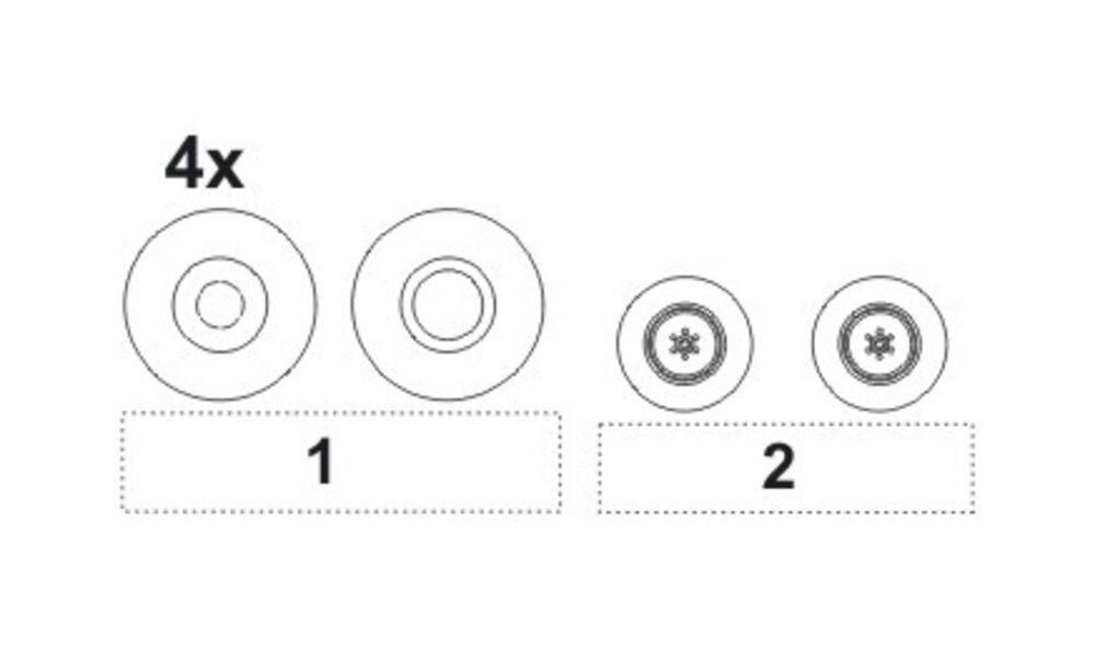 TSR-2 Wheels Set für Airfix Bausatz