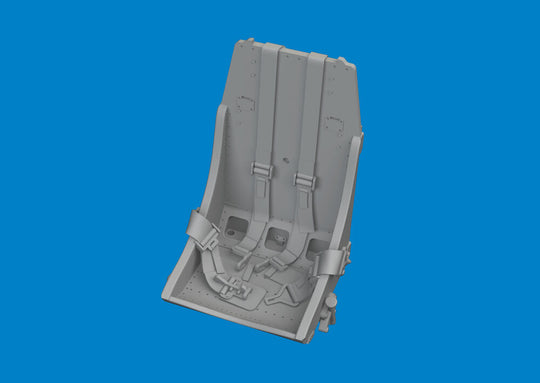 P-51B/C seat w/ integral belts Type 2 PRINT  EDUARD