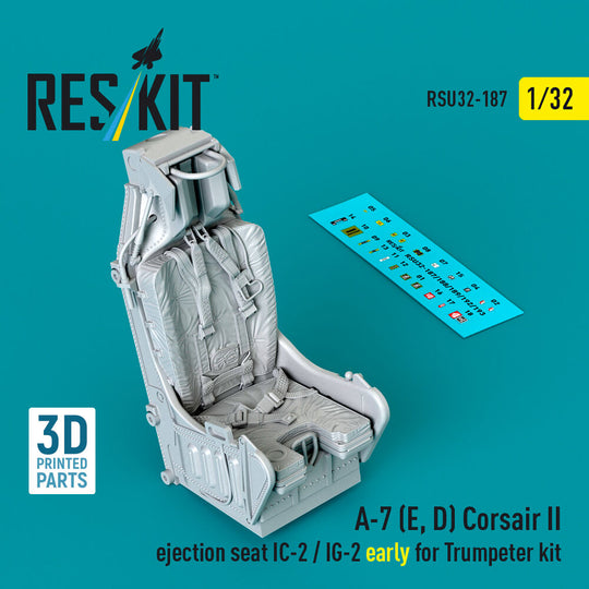 A-7 (E, D) Corsair II ejection seat IC-2 / IG-2 early for Trumpeter kit (3D Printed)