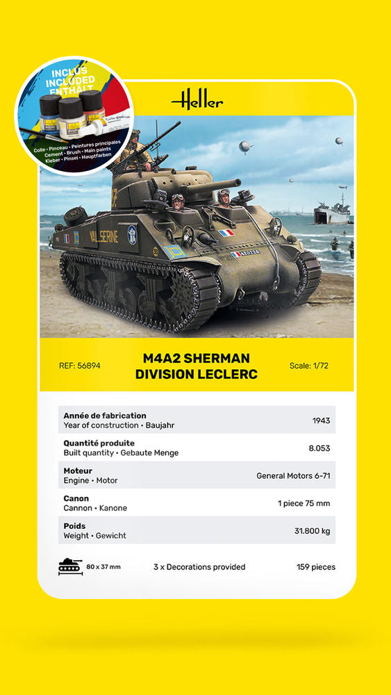 STARTER KIT M4A2 Sherman "Division Leclerc"