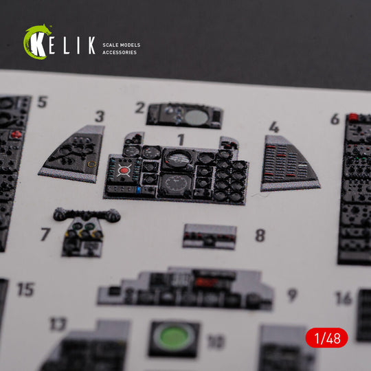 F-4J Phantom II interior 3D decals for Academy kit