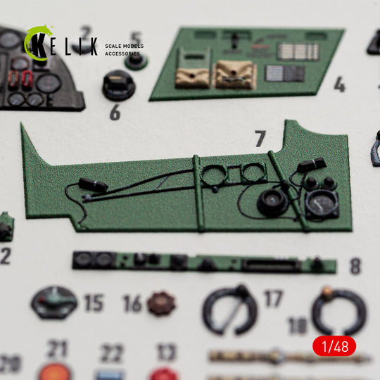 Hurricane Mk.IIC - interior 3D decals for Hobby Boss