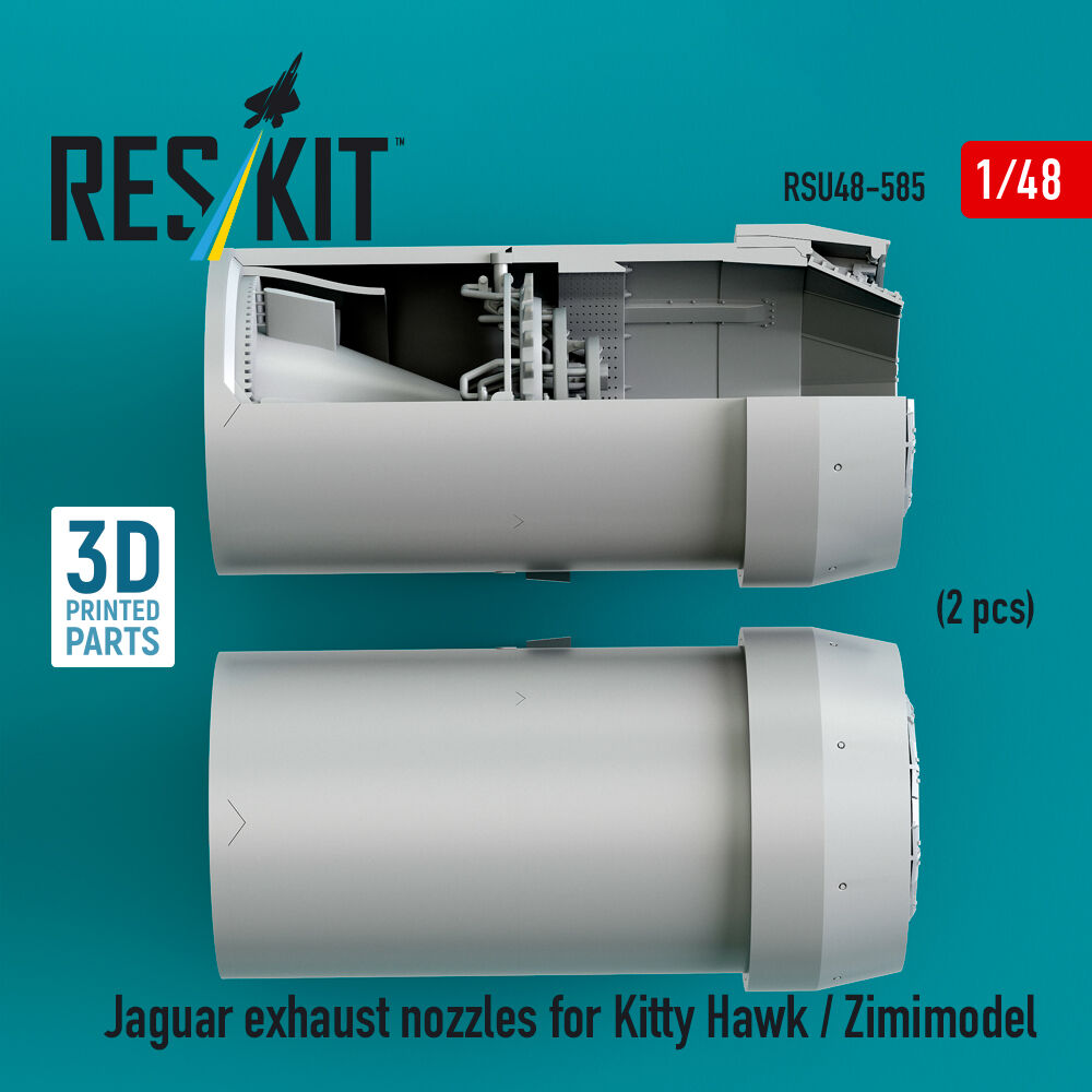 Jaguar exhaust nozzles for Kitty Hawk / Zimimodel (3D Printed)