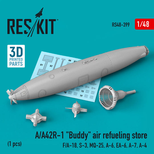 A/A42R-1 Buddy air refueling store (1 pcs) (F/A-18, S-3, MQ-25, A-6, EA-6, A-7, A-4) (3D Printed)