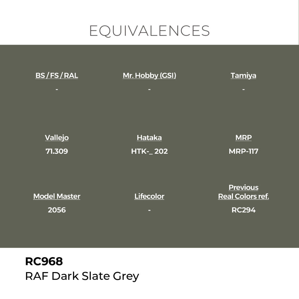 Real Colors: RAF Dark Slate Grey 17 ml.