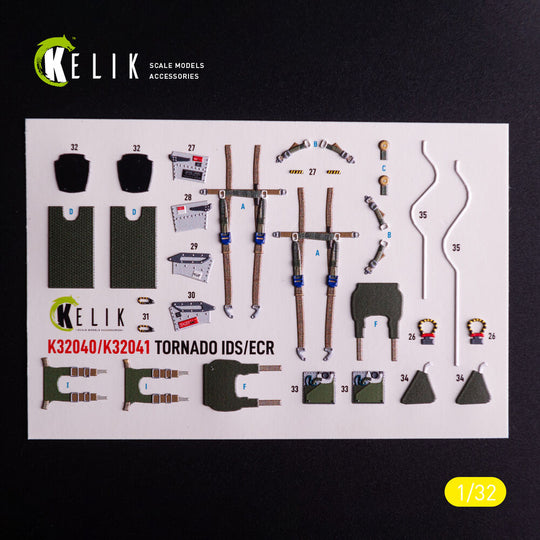 Tornado ECR - interior 3D decals for Italeri kit