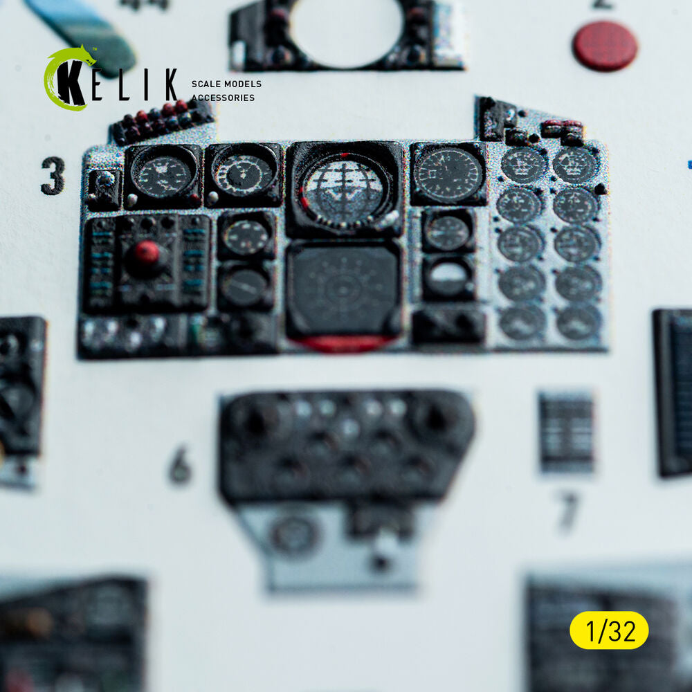 F-4C - interior 3D decals for Tamiya kit