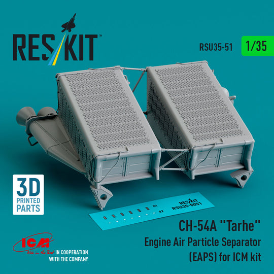 CH-54A Tarhe Engine Air Particle Separator (EAPS) for ICM kit (3D Printed)