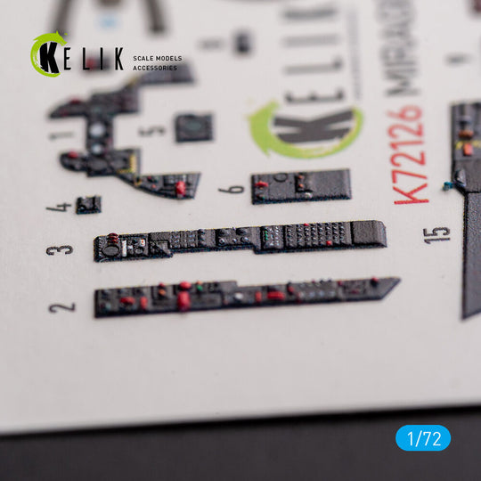MIRAGE III C - interior 3D decals for Modelsvit kit