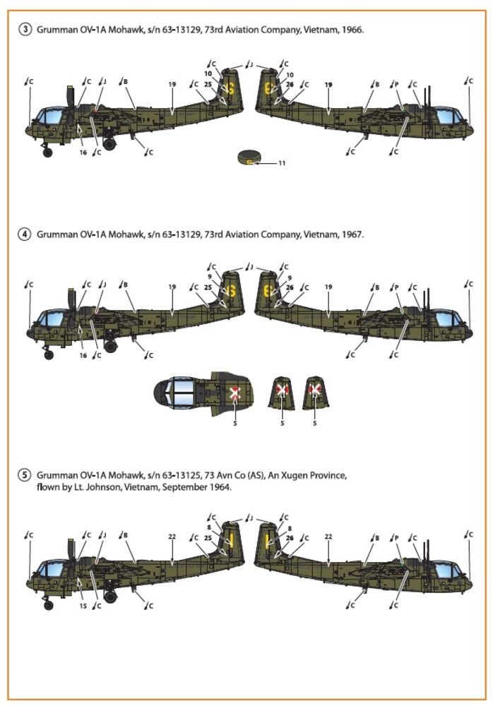 OV-1 A/JOV-1A Mohawk decal set