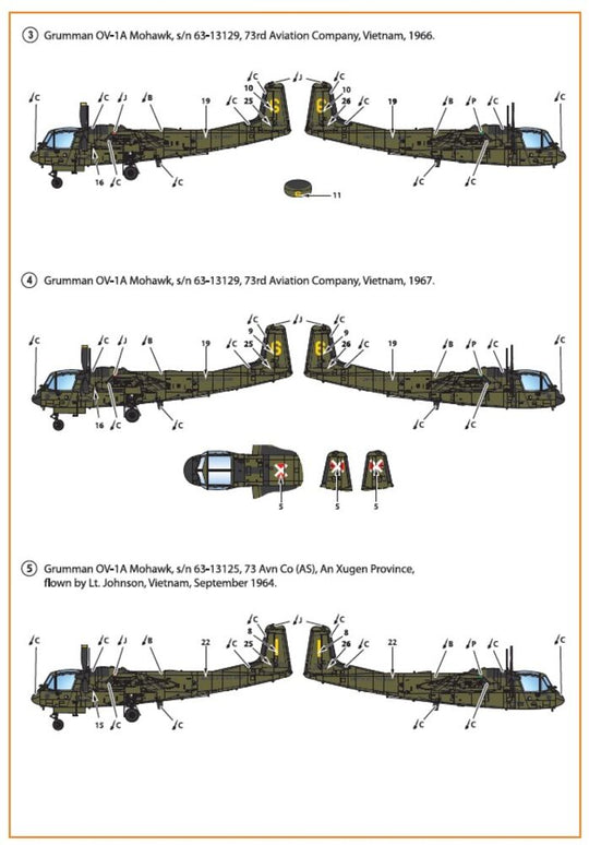 OV-1 A/JOV-1A Mohawk decal set