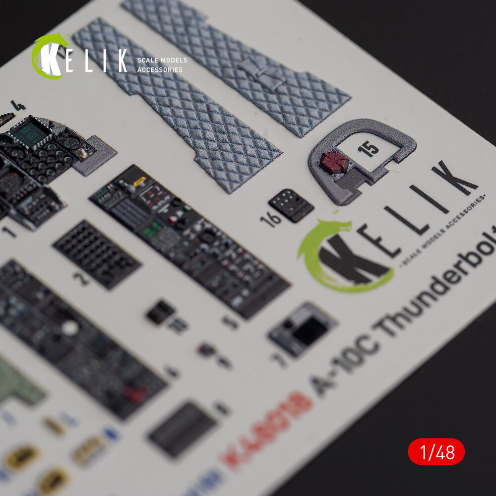 A-10C Thunderbolt II interior 3D decals for Italeri kit